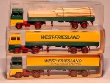 WIKING H0 SET FORD TRANSCONTINENTAL HA 4231 PRITSCHEN-SATTELZÜGE BELADEN/VERDECK