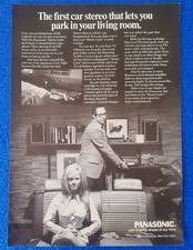 1969 PANASONIC "MONTE CARLO" STEREO 8 TRACCE 4 CANALI AM/FM RADIO STAMPA ANNUNCIO