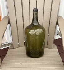 OLIVE GREEN 1800s PONTILED 3 PC MOLD BLOWN 18...