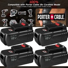 2Pack 4Pack 18V 4.5Ah Battery for Porter Cable PC18B 18-Volt Cordless Tools
