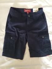 NWT Boys Arizona Jean Co Navy Blue Cargo Shorts Size 10