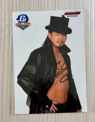 Jake Lee Autographed Photo Japan Pro Wrestling G1 Climax34 Signed Card