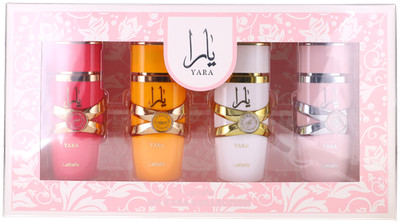 My Yara Collection by Lattafa Women Set: EDP Spray x4 (0.8+0.8+0.8+0.8oz) New
