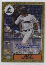 2022 Series 2 1987 Topps Chrome Silver Pack Mojo 169/199 Nick Fortes Auto x2o