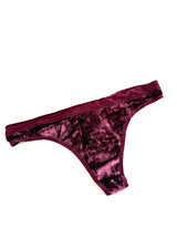 Victoria's Secret Velvet Thong Panty Green