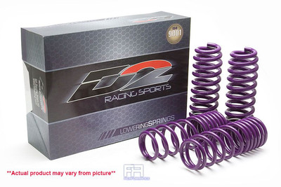 D2 Racing Lowering Spring Lower Drop 2.2''F/R For RWD only 08-23 Dodge Challenger