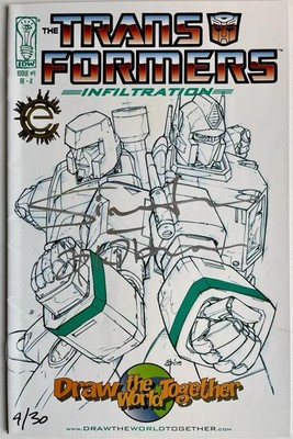 Transformers: Infiltration #4 Exclusive Variant Signed by Furman/Wildman #4/30