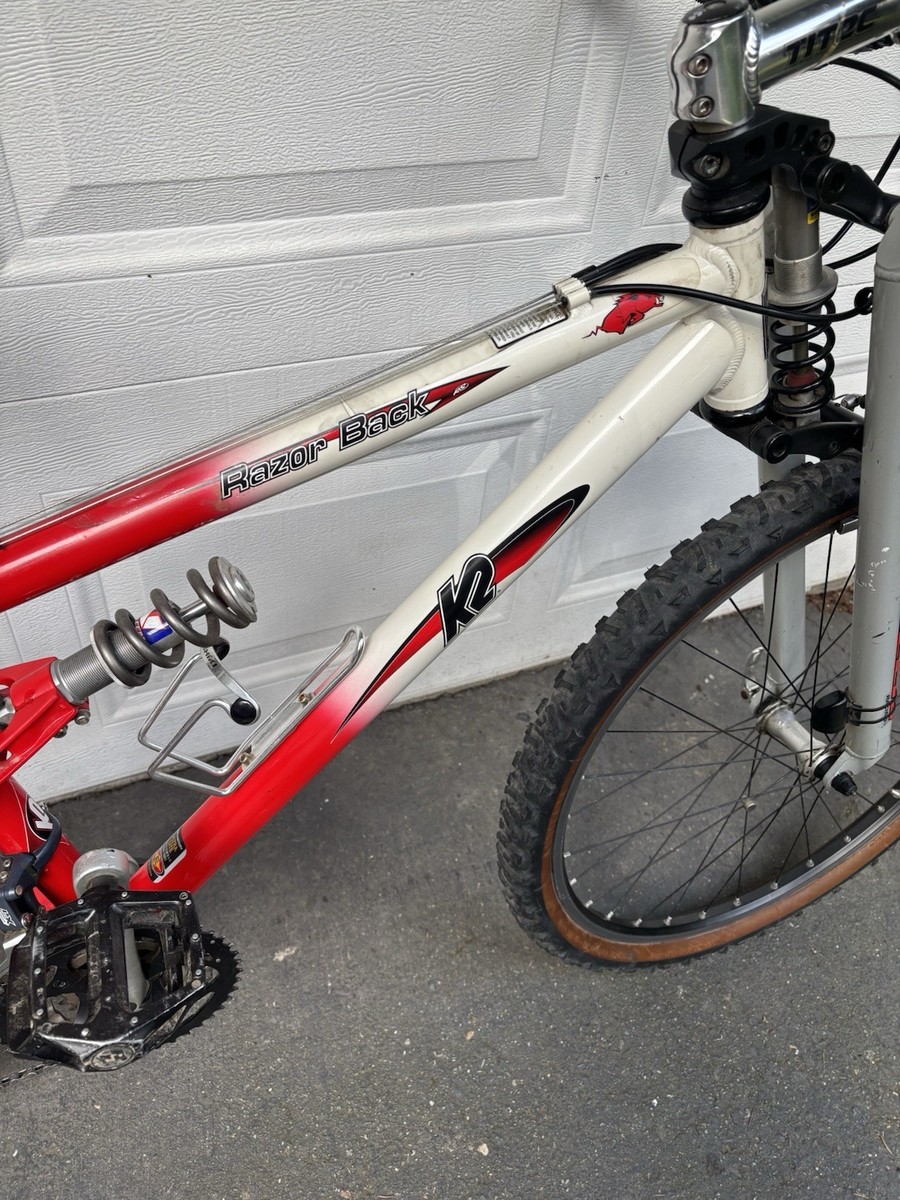 K2 Razorback Full suspension mountain bike w Noleen Fork,Easton