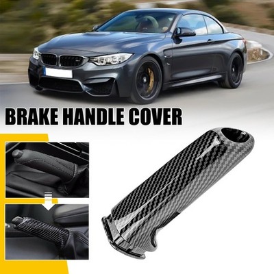 Carbon Fiber Style for BMW E46 E90 E92 F30 F32 Handbrake Brake Handle Cover EW