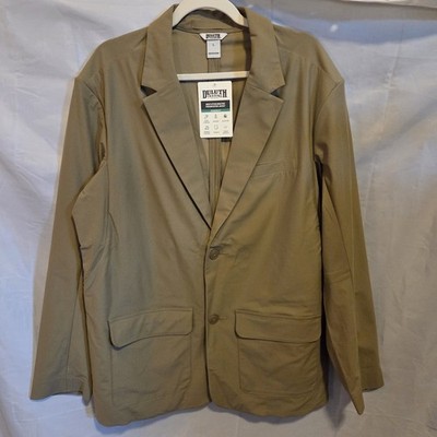 Duluth Trading Co Men's Beige Pitch Man Pro Presentation Jacket Size Large NWT