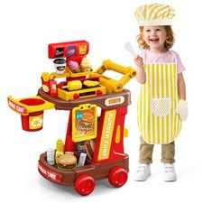 Kids Kitchen Playset - Pretend Play Restaurant Food Set for Toddler... Fast Ship