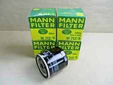 VW Golf 1 2 3 4 17 19E 1H 1J Ölfilter MANN W712/5 SET 4 Stück Neu original