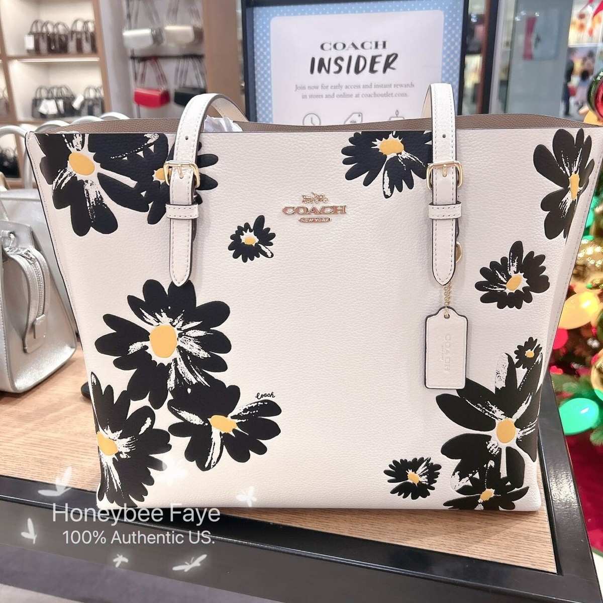 トートバッグ COACH Mollie Tote Bag With Floral Print CZ593 NWT Coach Mollie Tote Bag With Floral Print CZ593 | eBay