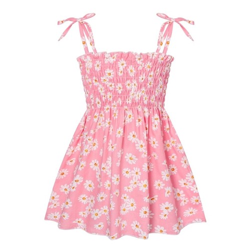 Summer Cotton Dress Children Fashion Dress Thin Style Children's Floral Skirt