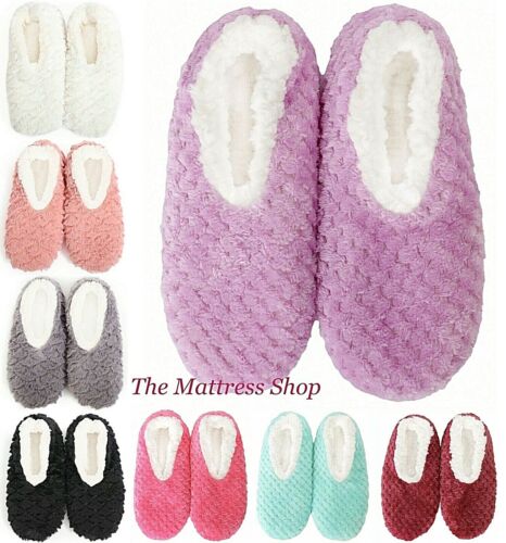 ~❤️~SNUGGUPS Womens Petals Pink Purple Brights SPLOSHIES Fluffy Slippers 2024❤️ - Picture 1 of 41