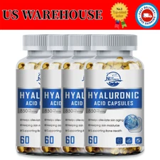 Hyaluronic Acid with MSM | 850 mg | 60 Capsules | Non-GMO | by Nature's Live