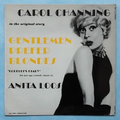 CAROL CHANNING ~ ANITA LOOS' GENTLEMEN PREFER BLONDES ~ 1962 UK VINYL LP RECORD
