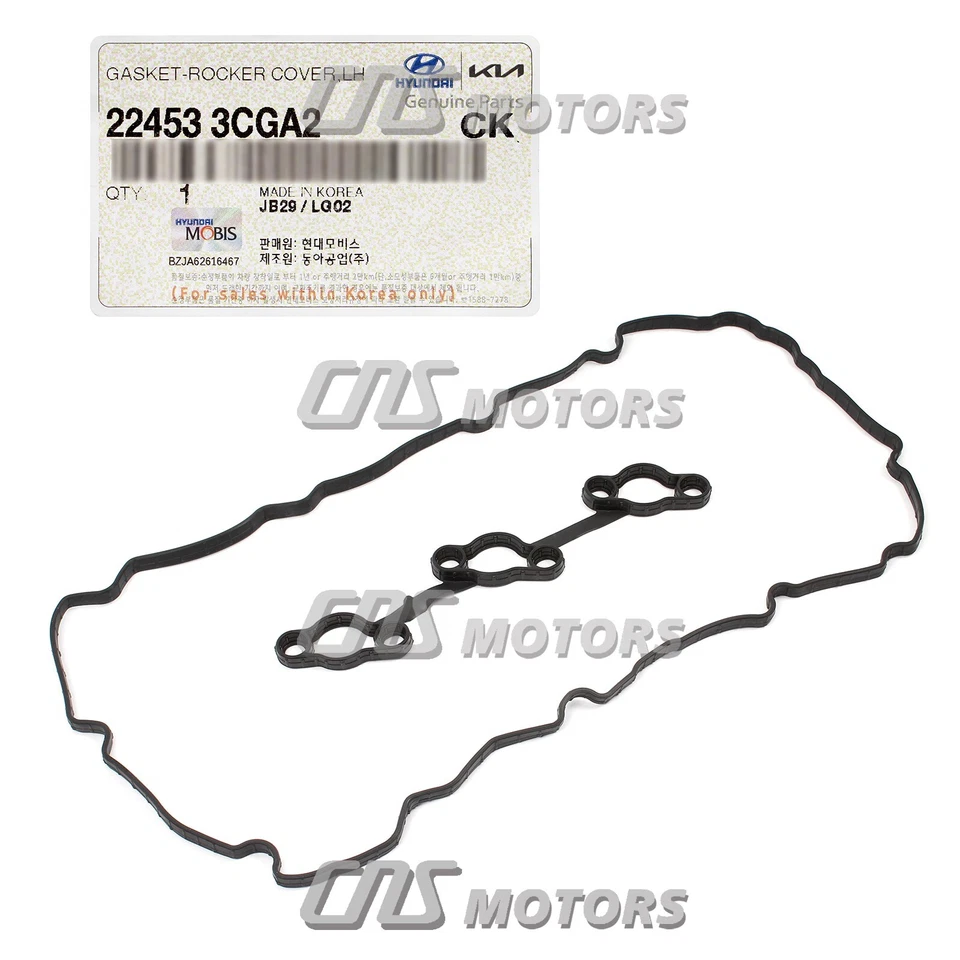 ⭐OEM⭐ Valve Cover Gasket LEFT for 11-19 Genesis Hyundai Kia 3.3L 3.8L 224533CGA2 Foto 3 de 4
