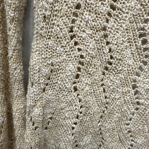 Cat & Jack Girl's Sz L 10/12 Open Cardigan Sweater- Tan/Lt Orange Creamsicle - Picture 7 of 11