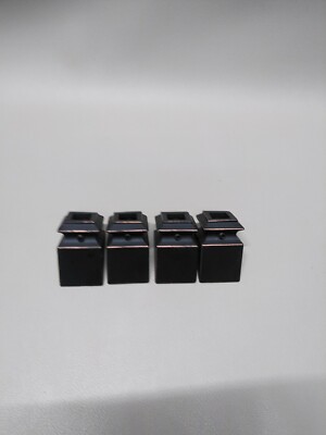 Myard Pitch Angled Slant Shoes for Square Iron Balusters (Oil-Rubbed Copper) 