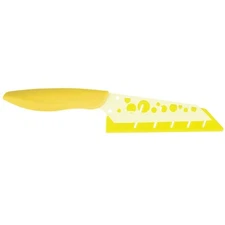 Kai Pure Komachi 2 4.5" Cheese Knife with Sheath - Light Yellow