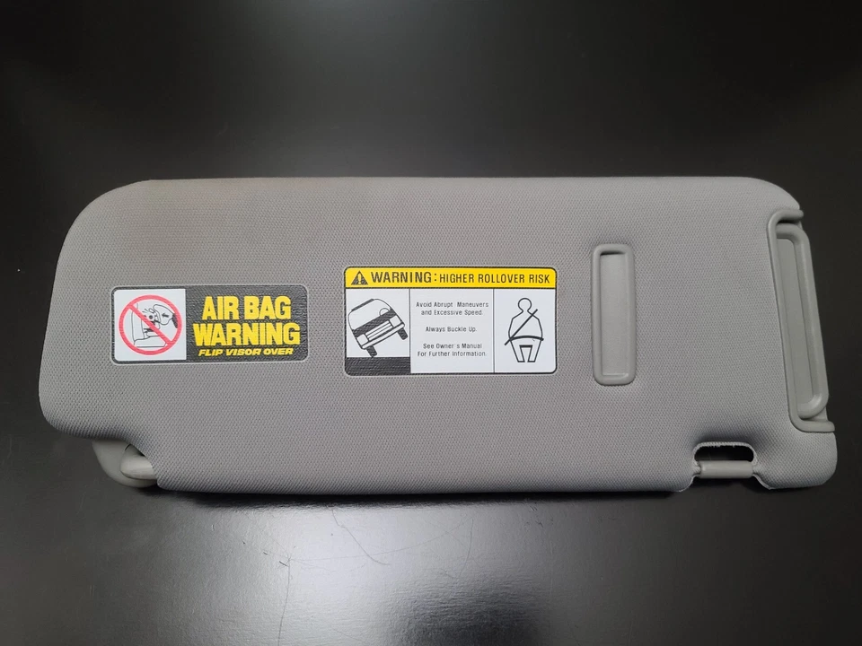 2007-2012 Hyundai Santa Fe Sun Visor Pair Set Driver Passenger Left Right OEM - Image 2 of 4