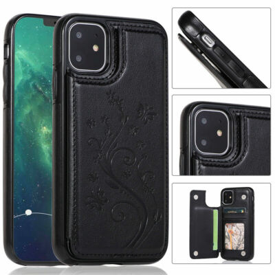 WOMEN Leather Card Wallet Phone Case Cover For iPhone 15 Pro Max 14 13 12 11