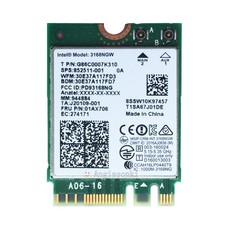 Intel Dual Band 3168NGW NGFF M.2 Wifi Card BT 4.2 802.11AC 852511-001 Adapter