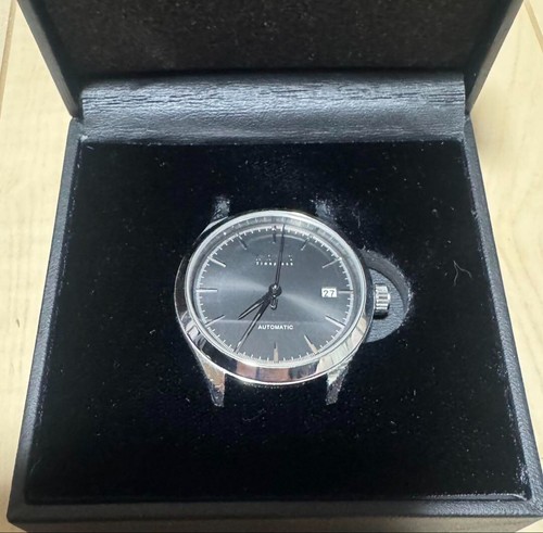 KNOT AT-38 Automatic Date Analog Black Dial Silver Case Round Men's Watch Used - Picture 5 of 6