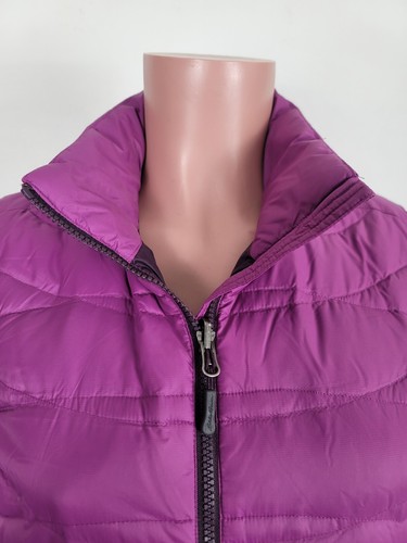 Eddie Bauer Women’s Medium Purple Goose Down Full Zip Puffer Vest Outdoor Hike - Picture 2 of 9