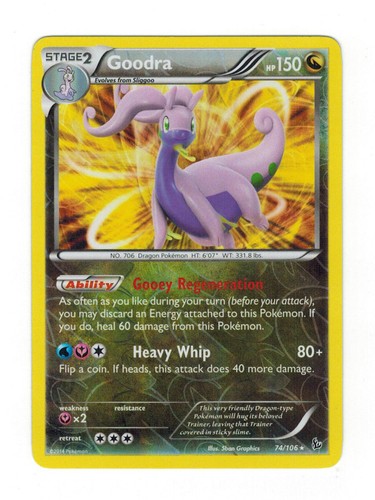 2014 POKEMON XY FLASHFIRE #74 GOODRA-HOLO PSA 8 | eBay