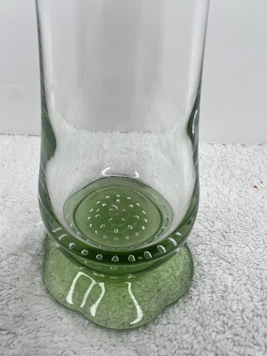 Bormioli Rocco Italy, Clear Glass Vase with Cullicante, Flower Shaped Footed - Picture 3 of 6