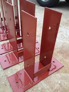 pole barn surface mounting dry set post anchor wood to