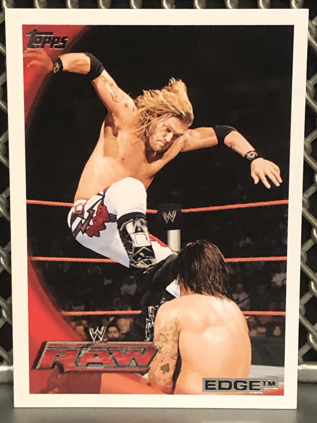 2010 Topps Edge WWE Wrestling Card #58 WWF Rated R Superstar WCW Classic AEW NXT