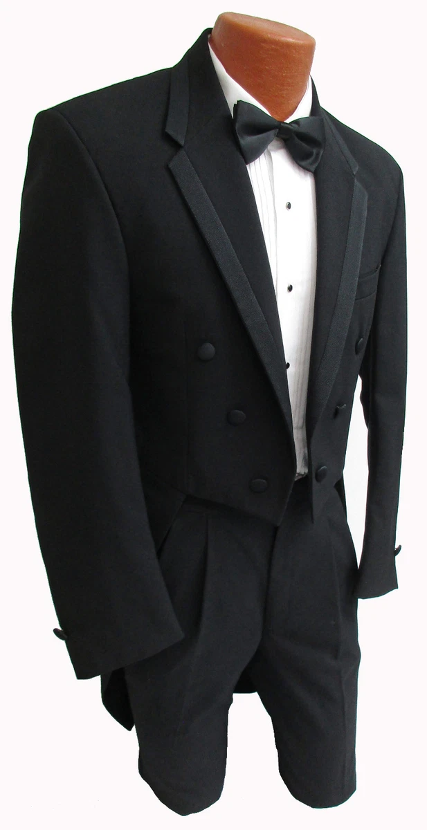 Black Chaps Ralph Lauren Hudson Tuxedo Tailcoat White Tie Wedding
