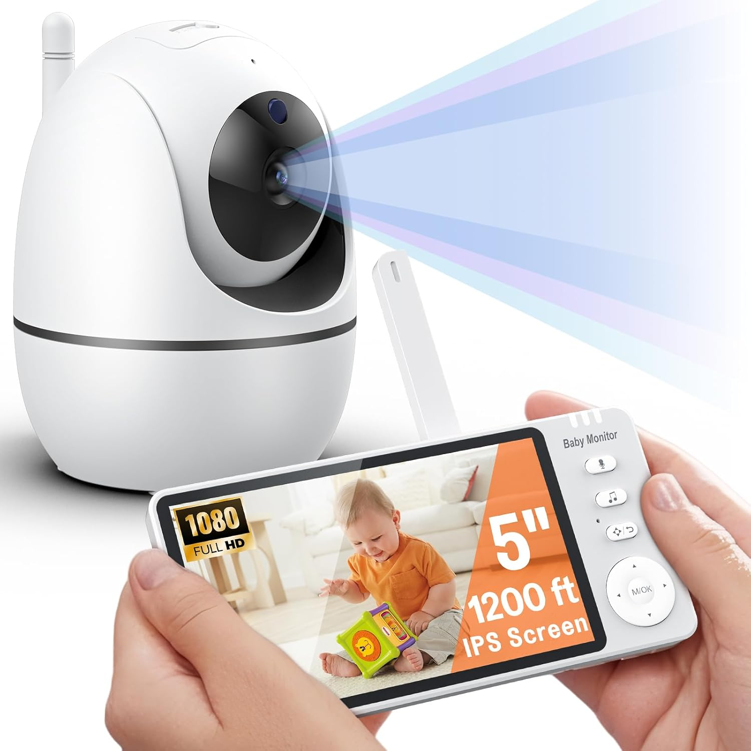 Baby Monitor No Wifi - 1080P HD 5