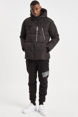 Hoodrich wairth puffer winter mens jacket with bag Carry strap