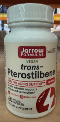 Trans-Pterostilbene, 60 Veggie Caps - Jarrow Formulas
