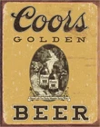 Coors 12.5x16 Licensed Metal Beer Sign Desperate Enterprises USA