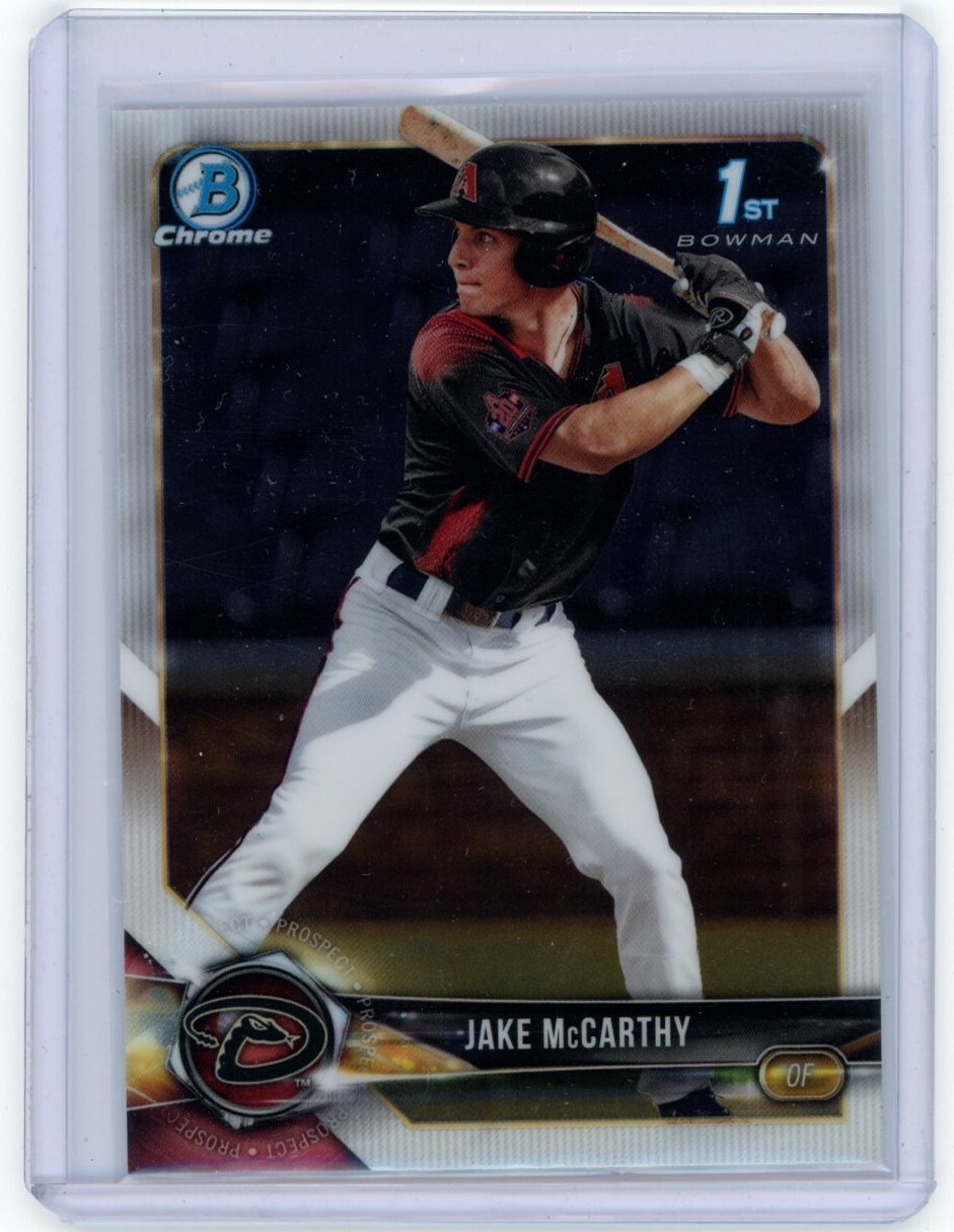 2018 Bowman Chrome Draft Jake McCarthy 1st Bowman DIamondbacks QTY