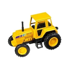 RI Novelty - Pull Back Die-Cast Vehicle - FARM TRACTOR (Yellow)(3.75 inch) - New