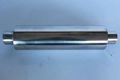 Clamp on 5'' x 2,25'' x14'' Schalldämpfer Back Box Resonator Schalldämpfer Edelstahl Universal