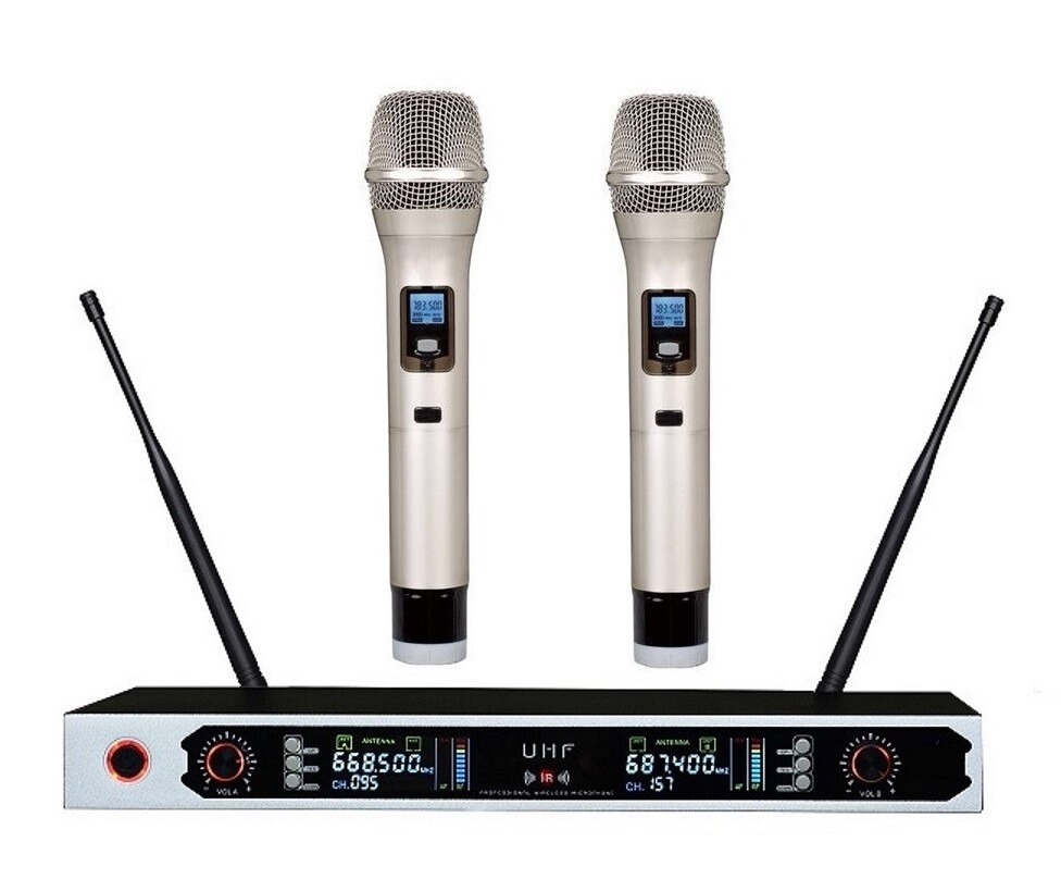 プロ仕様UHFワイヤレスマイクシステム Wireless Microphone Amazon.com: HWWR Wireless Microphones, Professional UHF Dual