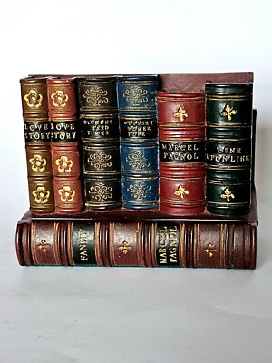 Vintage Falscher Buchkasten / Briefständer 13x 10x 9cm Gewicht 800g
