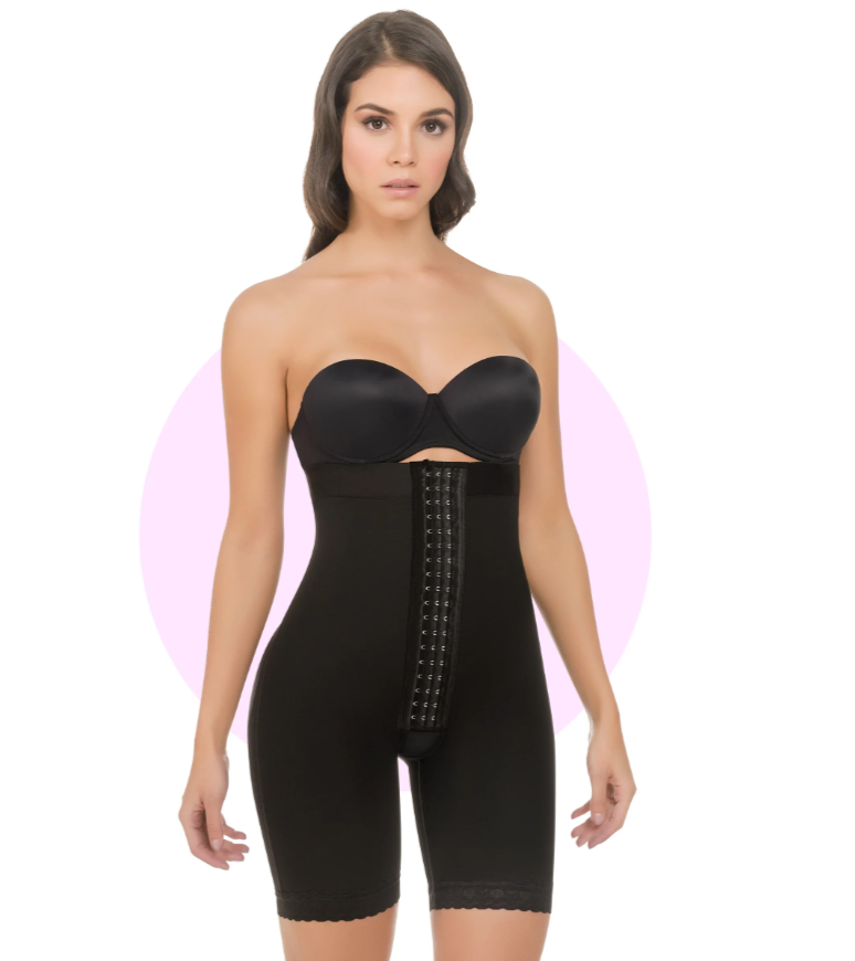 CYSM 258 Strapless Gradual Compression Bodysuit Midtight Fajas Colombianas