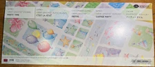 Creative Memories Party Time 2 Partial Sticker Sheets  (C12A24)