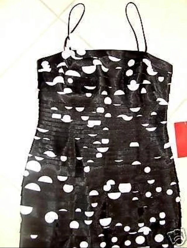 new RRP $220 JS COLLECTIONS POLKA DOT SHUTTER DRESS 8 10 - Image 3 of 4