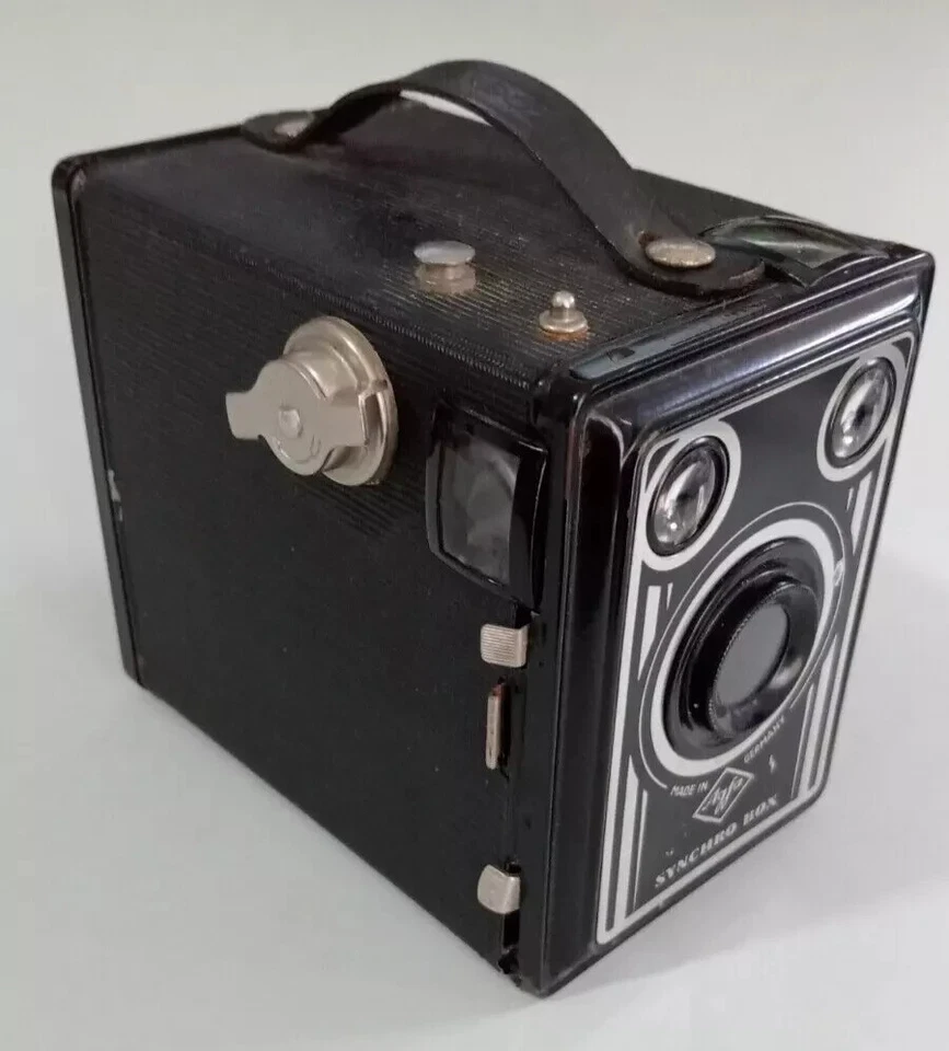 CÁMARA FOTOGRÁFICA VINTAGE AGFA SYNCHRO BOX 6x9 120 rollos - excelente caja agfa Foto 3 de 4