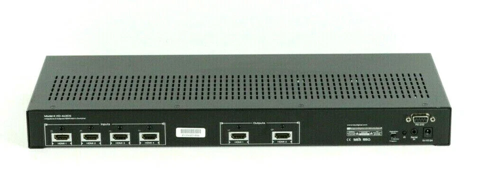 Key Digital KD-4x2CS 4x2 HDMI Matrix Switcher/ Switch h414 - Image 4 of 4