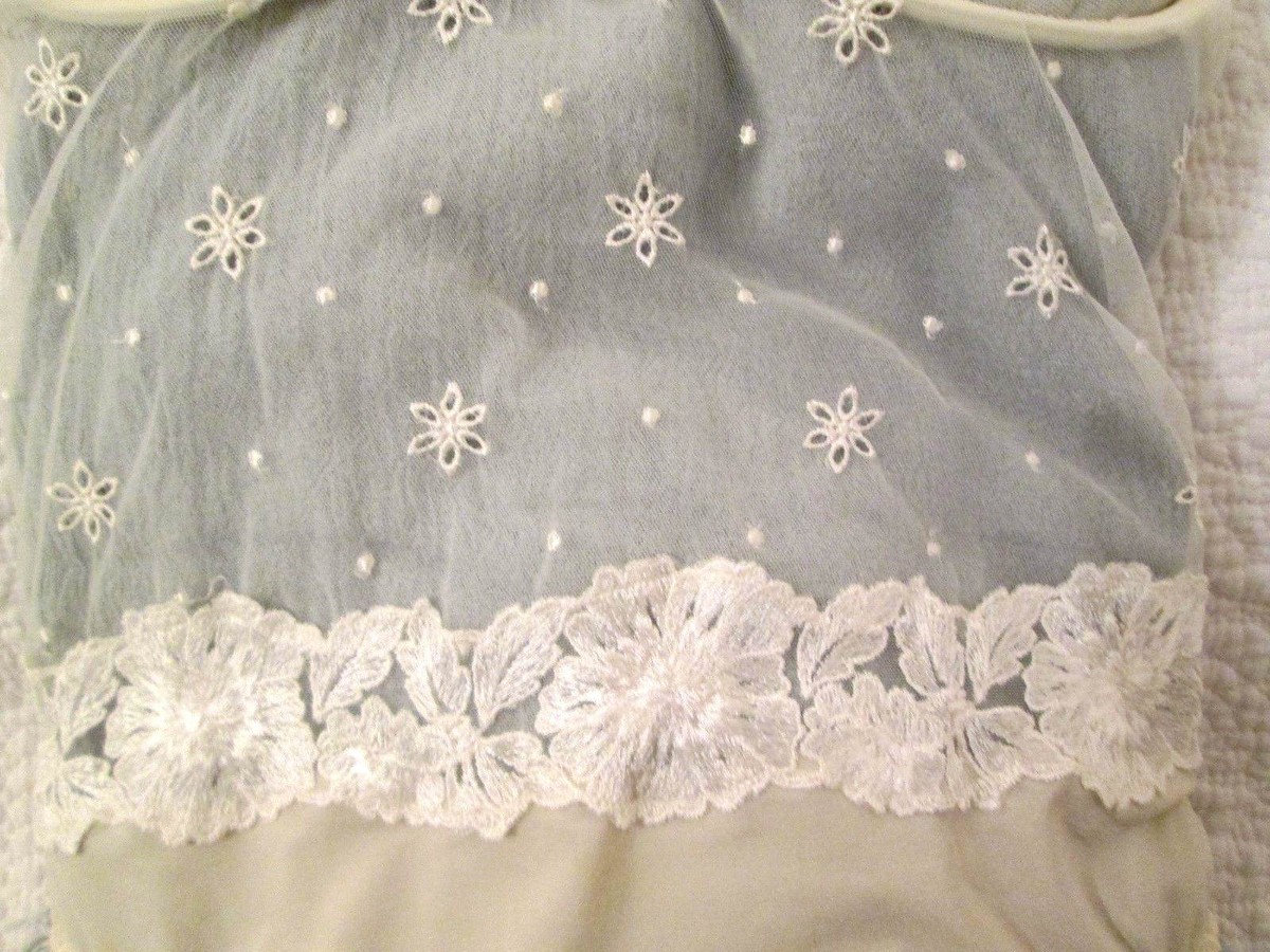 Vintage Malizia by La Perla Ivory Embroidered Mesh Body, La
